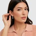 Small Open Knit Collared Short Sleeve Top with Soft Lightweight Texture Relaxed Easy Fit Ribbed Trim Details