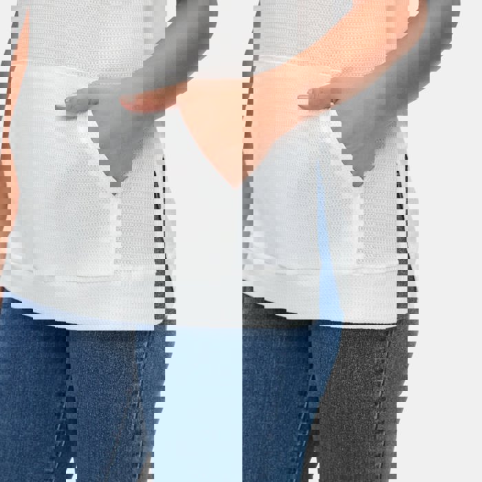 Lightweight Short Sleeve Hoodie with Soft Textured Knit Relaxed Everyday Fit Kangaroo Pocket Drawstring Hood and Casual Comfortable Style Perfect for Warm Weather Layering