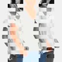 Large Soft Knit Short Sleeve Button Front Cardigan Top with Relaxed Draped Silhouette Lightweight Feel Flattering V Neckline Versatile Layering Piece for Casual Everyday Comfortable Style