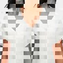 Medium Soft Knit Short Sleeve Button Front Cardigan Top with Relaxed Draped Silhouette Lightweight Feel Flattering V Neckline Versatile Layering Piece for Casual Everyday Comfortable Style