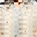 Large Cozy Hooded Fleece Jacket with Soft Warm Texture Relaxed Fit Snap Front Closure Contrast Trim Detailing Everyday Casual Layering Style