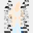 Large Cozy Hooded Fleece Jacket with Soft Warm Texture Relaxed Fit Snap Front Closure Contrast Trim Detailing Everyday Casual Layering Style