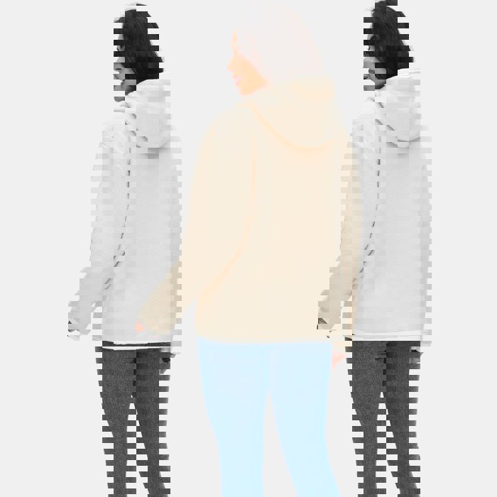 Cozy Hooded Fleece Jacket with Soft Warm Texture Relaxed Fit Snap Front Closure Contrast Trim Detailing Everyday Casual Layering Style