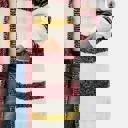 Large Longline Striped Knit Cardigan with Soft Cozy Texture Relaxed Open Front Design Comfortable Long Sleeves Bold Multi Stripe Pattern