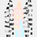 Medium Longline Striped Knit Cardigan with Soft Cozy Texture Relaxed Open Front Design Comfortable Long Sleeves Bold Multi Stripe Pattern