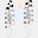 Large Lightweight Striped Button Front Blouse with Relaxed Fit Soft Breezy Fabric Three Quarter Sleeves Flattering V Notch Neckline and Effortless Everyday Style Perfect for Work Weekends and Travel