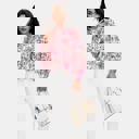 Large Floral Button Front Blouse with Ruffle Trim Neckline Soft Lightweight Fabric Long Sleeves Intricate Floral Print and Feminine Polished Style Perfect for Work Brunch and Effortless Everyday Outfits