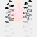 Medium Floral Button Front Blouse with Ruffle Trim Neckline Soft Lightweight Fabric Long Sleeves Intricate Floral Print and Feminine Polished Style Perfect for Work Brunch and Effortless Everyday Outfits