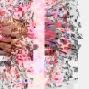 Small Floral Button Front Blouse with Ruffle Trim Neckline Soft Lightweight Fabric Long Sleeves Intricate Floral Print and Feminine Polished Style Perfect for Work Brunch and Effortless Everyday Outfits