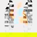  Mixed Print Quilted Jacket with Colorblock Patchwork Design Soft Lightly Padded Feel Front Pockets Contrast Binding and Stylish Statement