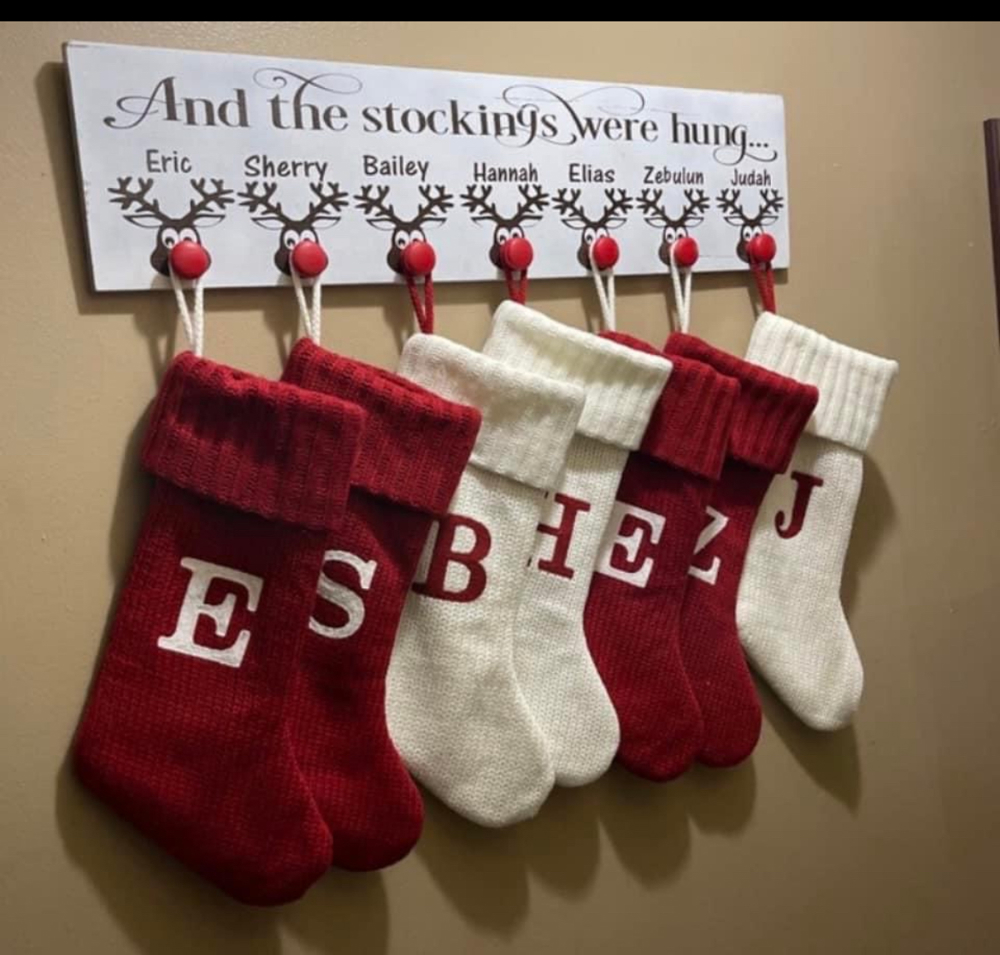 And the stockings were hung stocking holder sign 