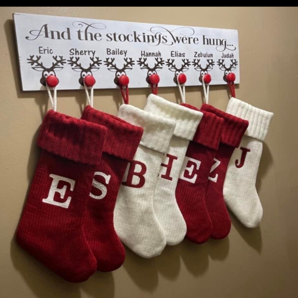 And the stockings were hung stocking holder sign 