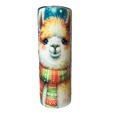  Cute Christmas Llama tumbler stainless steel 