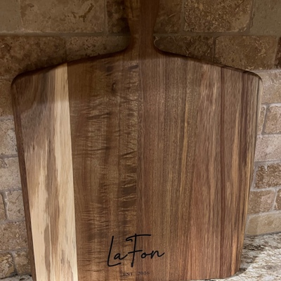 Personalized acacia cutting board with handle charcuterie boards 