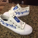  Royals canvas tennis shoes baseball tennis shoes custom orders welcome 