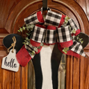  Cow door hanger custom orders welcome with cow tag hello sign beautiful ribbon custom orders welcome 