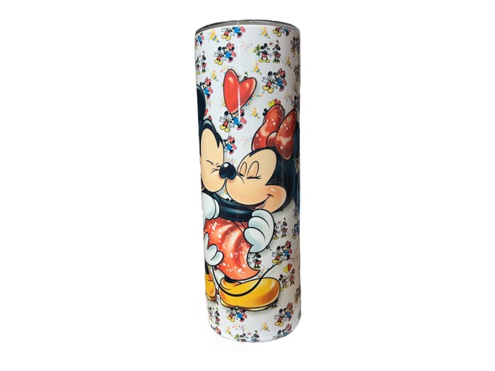 Mickey and Minnie Valentine’s Day skinny tumbler stainless steel 