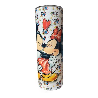 Mickey and Minnie Valentine’s Day skinny tumbler stainless steel 