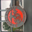  Laser engraved United States marine door hanger 