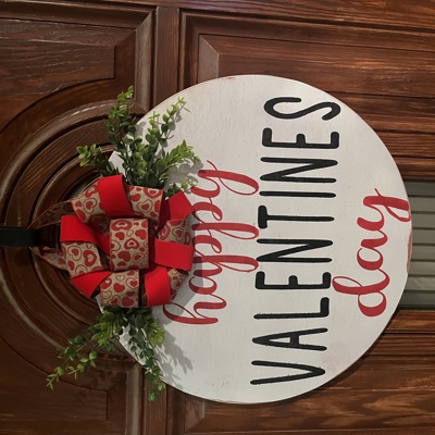 Happy Valentines Day Door Hanger 21” 