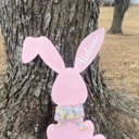  24” Wooden Bunny Sign or Door Hanger Easter Welcome Sign