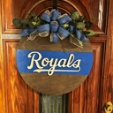  3D Kansas City royals baseball door hanger large 21” custom orders welcome 