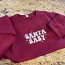  Santa baby sweatshirt Red / White - various sizes / colors 