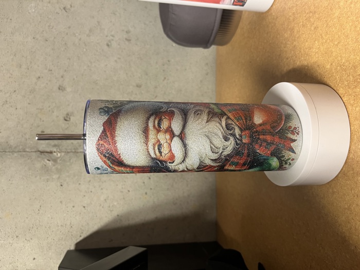 Glitter Santa tumbler skinny tumbler Christmas gifts for her 