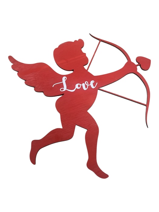 Cupid door hanger wall art Valentine’s Day decor customizable 