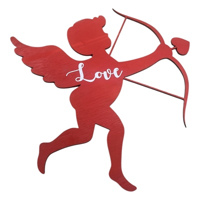 Cupid door hanger wall art Valentine’s Day decor customizable 