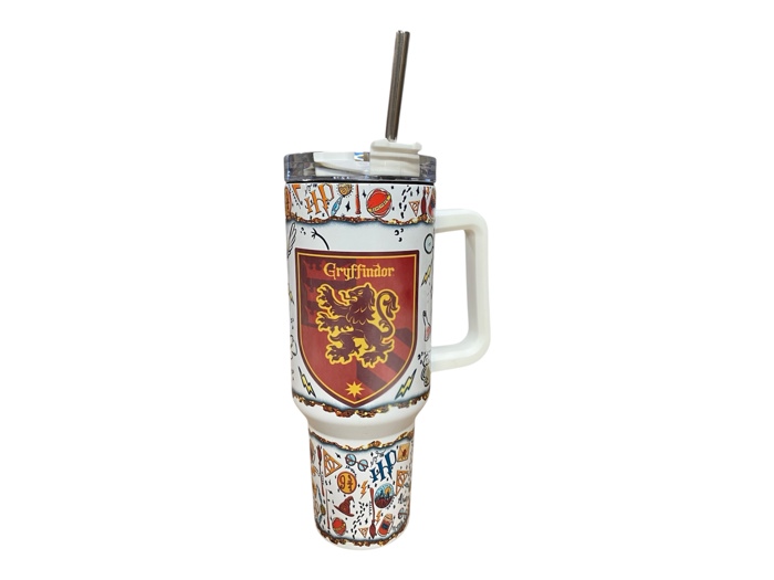 Harry Potter 40oz tumbler with handle Gryffindor / custom orders welcome 