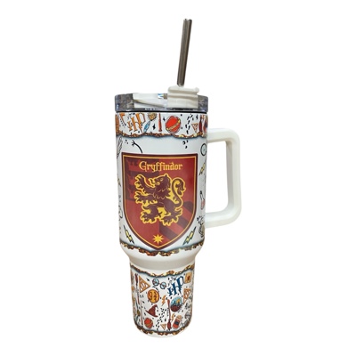 Harry Potter 40oz tumbler with handle Gryffindor / custom orders welcome 