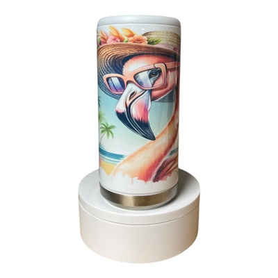 Flamingo seltzer tumbler insulated summer drinkware custom orders 