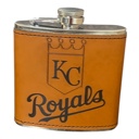  Kansas City royals flask / brown leather flask custom orders welcome 