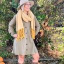 Olive  Small Button Down Shirt Dress