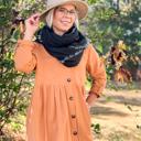 Mustard  Small Button Down Shirt Dress