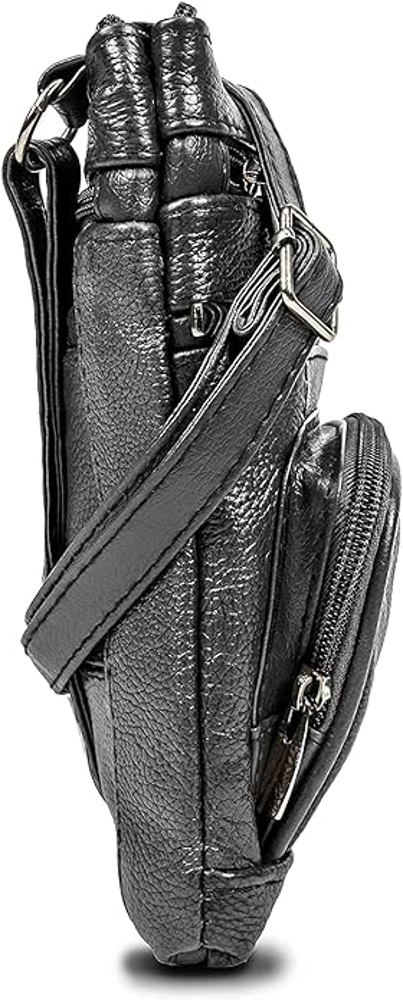 Krediz Genuine Leather Cross Body Handbag - Soft & Durable Crossbody Bags- Standard Size