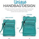 Teal Krediz Genuine Leather Cross Body Handbag - Soft & Durable Crossbody Bags- Standard Size