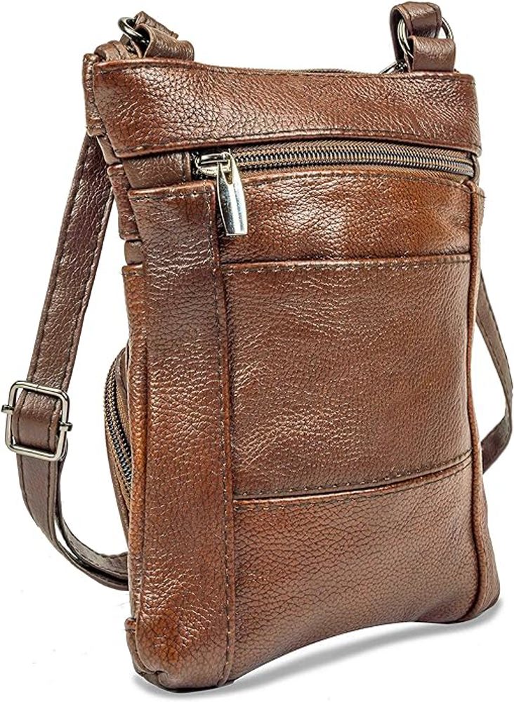 Krediz Genuine Leather Cross Body Handbag - Soft & Durable Crossbody Bags- Standard Size