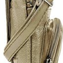 Pewter Krediz Genuine Leather Cross Body Handbag - Soft & Durable Crossbody Bags- Standard Size