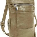 Pewter Krediz Genuine Leather Cross Body Handbag - Soft & Durable Crossbody Bags- Standard Size