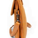 Light Brown Genuine Leather Cell-Phone Crossbody Wallet Purse