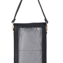 Black Cellphone Crossbody Touch-Screen Unisex Purse Wallet