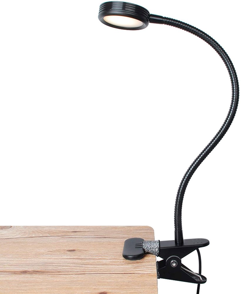 Flexible Gooseneck LED Clamp Reading Desk Night Lamp