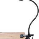 Black Flexible Gooseneck LED Clamp Reading Desk Night Lamp