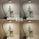 Silver Flexible Gooseneck LED Clamp Reading Desk Night Lamp