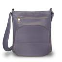 Purple Real Leather Crossbody Bag for