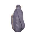 Purple Real Leather Crossbody Bag for