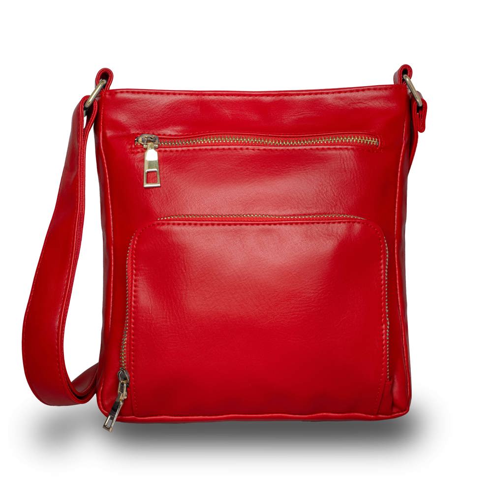 Real Leather Crossbody Bag for