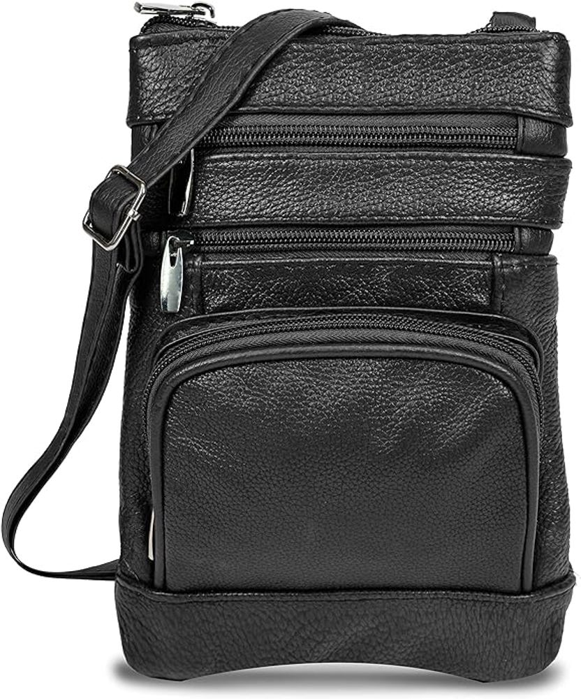 Krediz Genuine Leather Cross Body Handbag - Soft & Durable Crossbody Bags- XL Plus Size